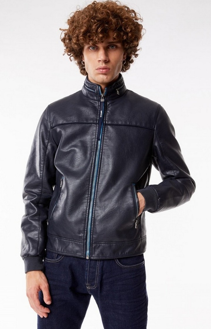 GAS | Zip-Front Biker Jacket with Insert Pockets