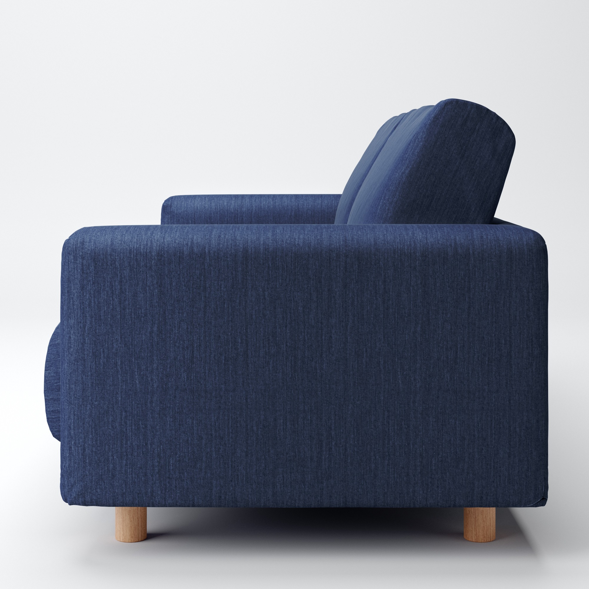 MUJI | CTN DENIM COVER FOR SOFA / 2.5S / URETHANE PKT COIL /BLUE