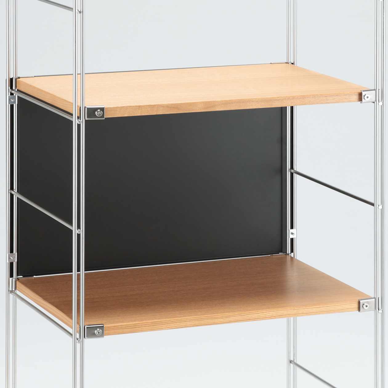 STEEL UNIT SHELF / BACK PANEL / S / DARK GREY