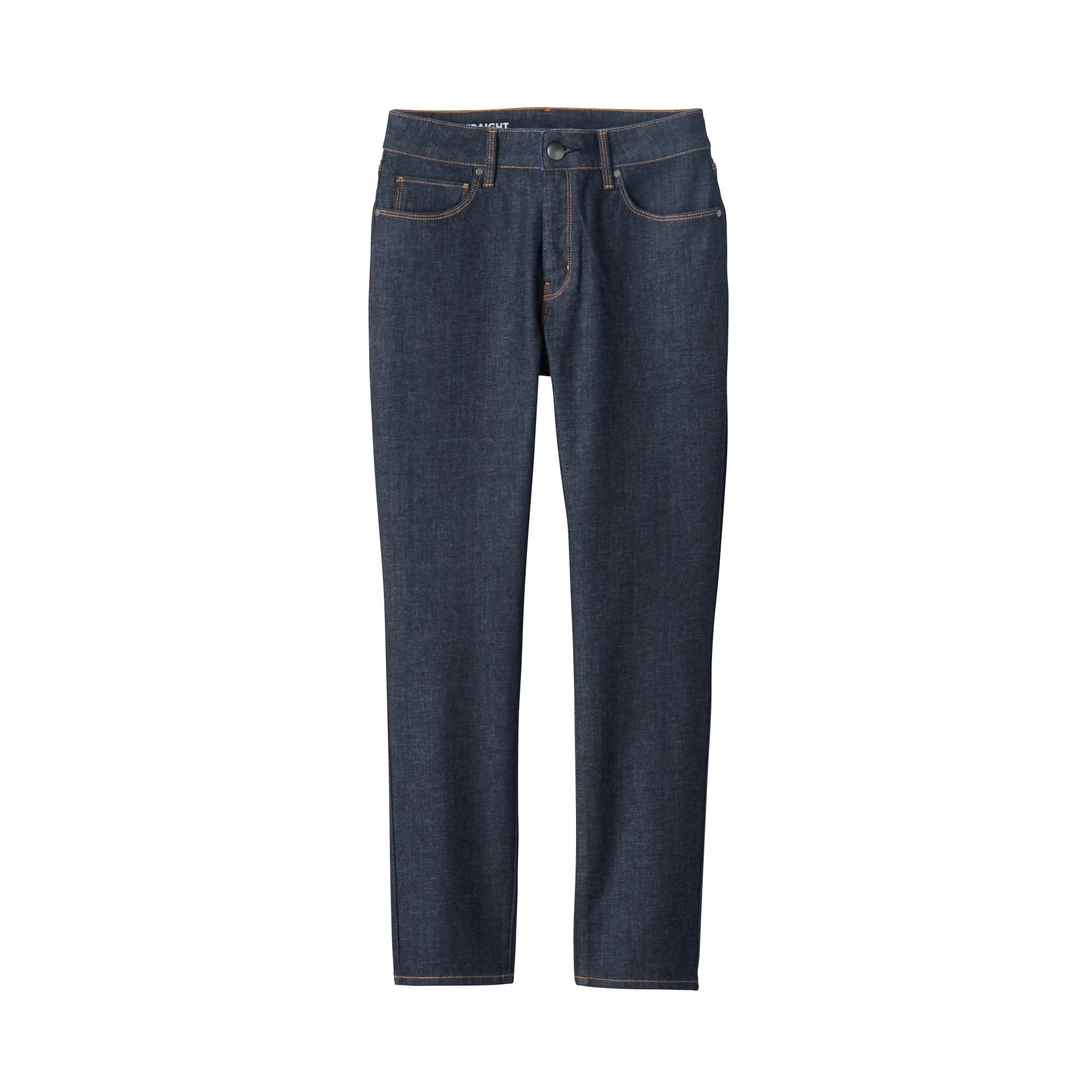 4 WAY STRETCH DENIM SLIM STRAIGHT PANTS ANKLE LENGTH