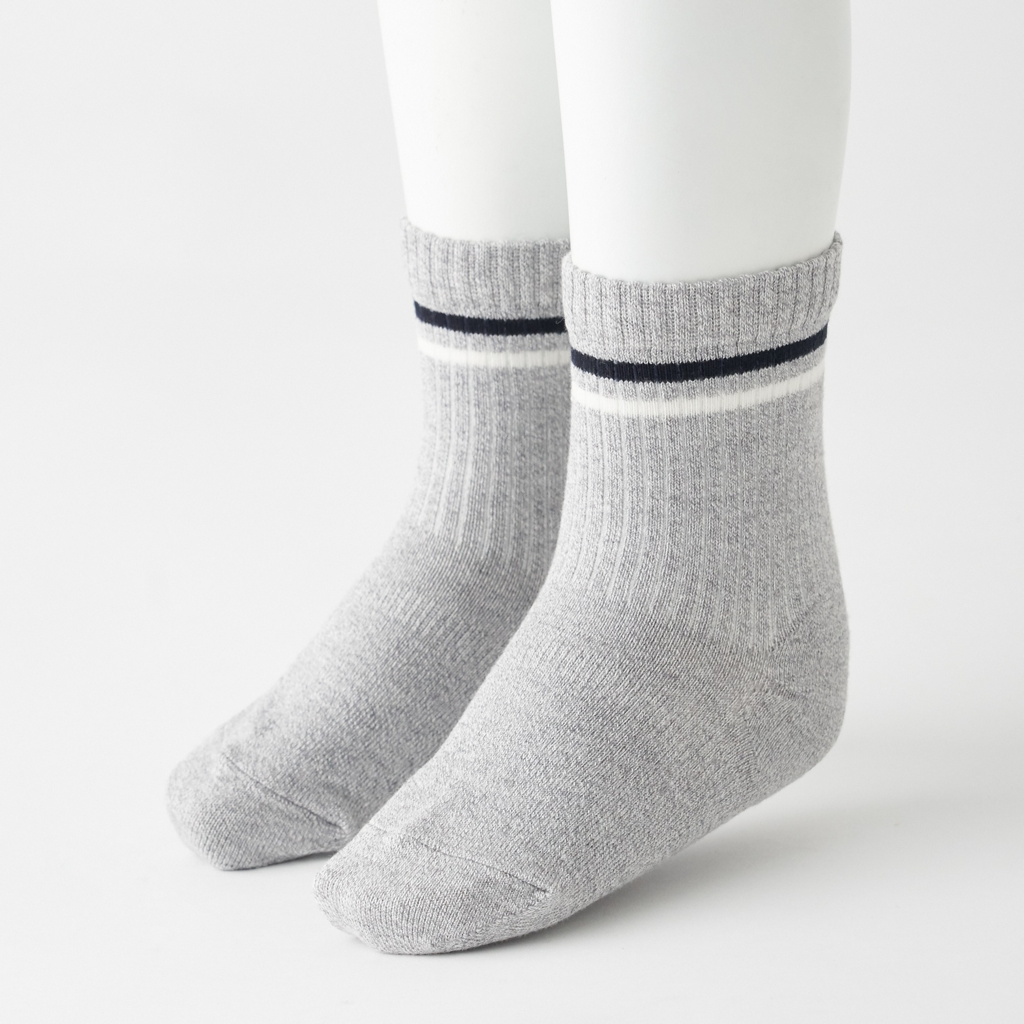 GOOD FIT RIGHT ANGLE ONE SIZE FITS ALL SOCKS(KIDS/WITH LINE)