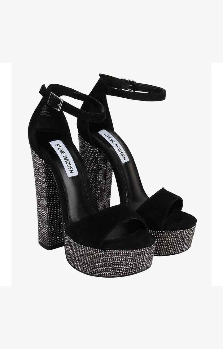 Gonzo-R Black Heel Sandals