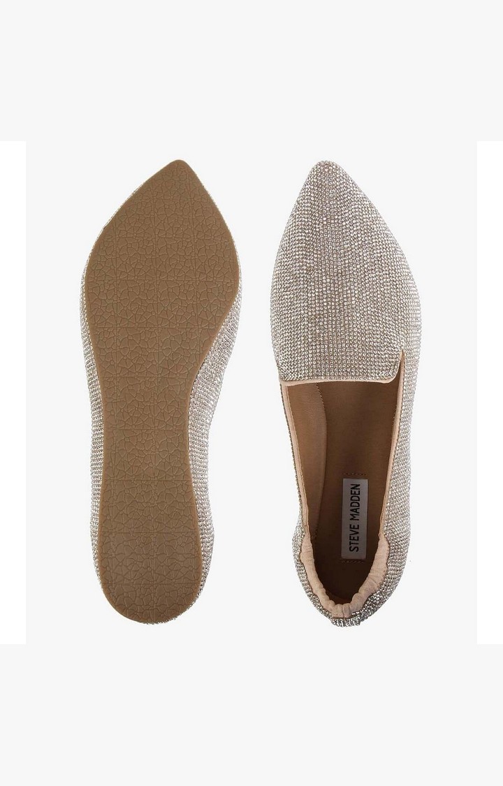 Frankie-R Gold Closed Flats & Ballerinas