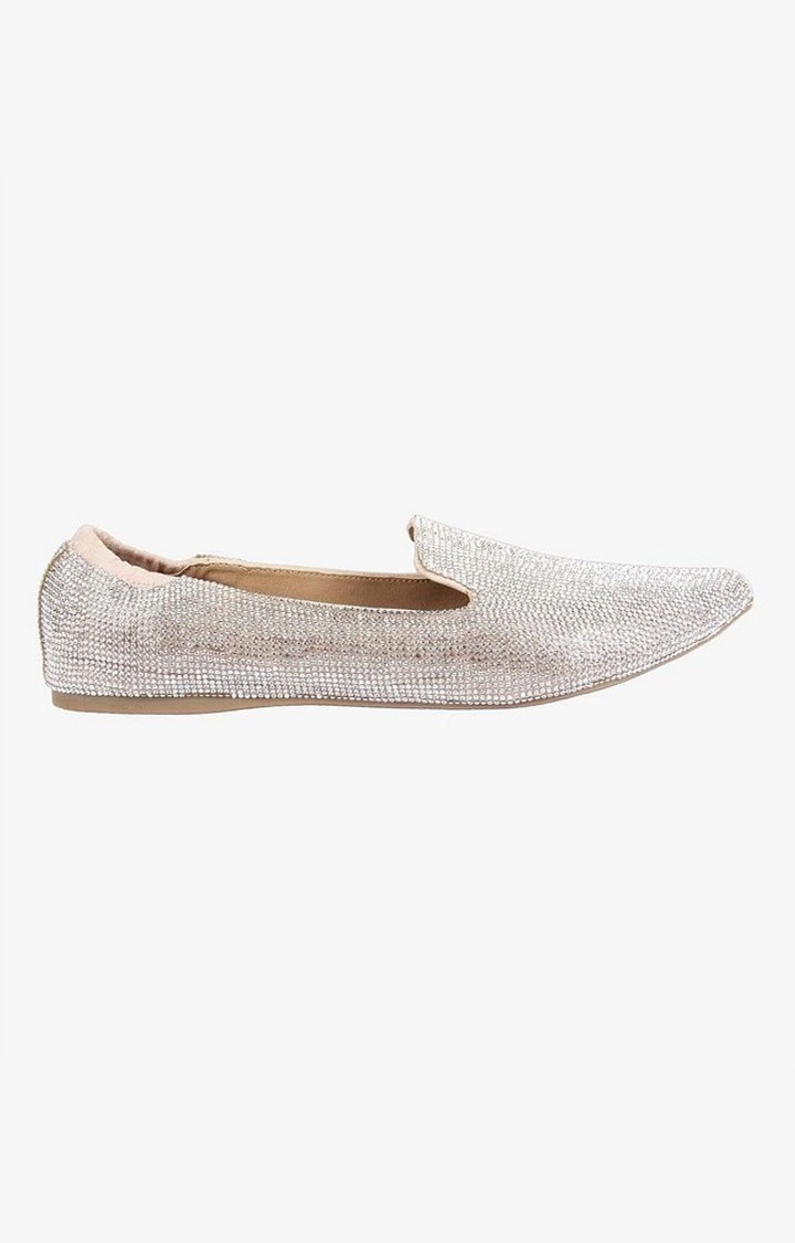 Frankie-R Gold Closed Flats & Ballerinas