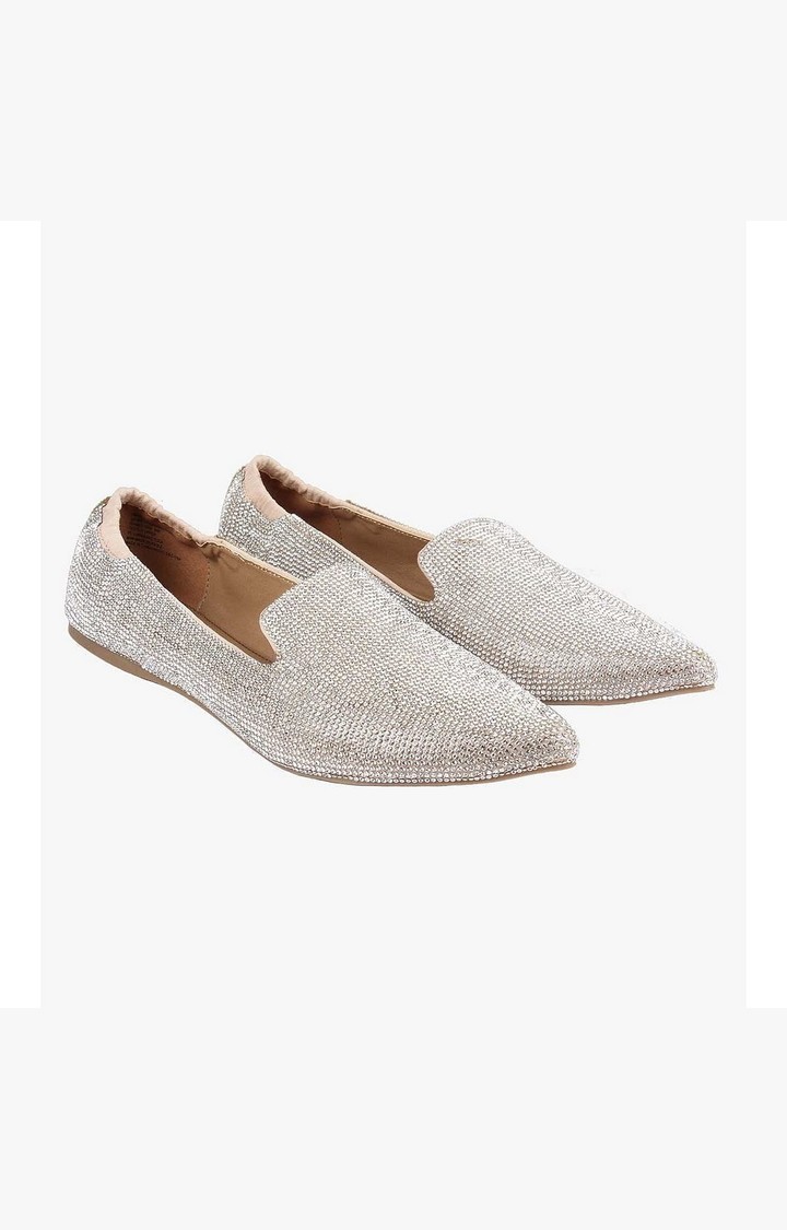 Frankie-R Gold Closed Flats & Ballerinas