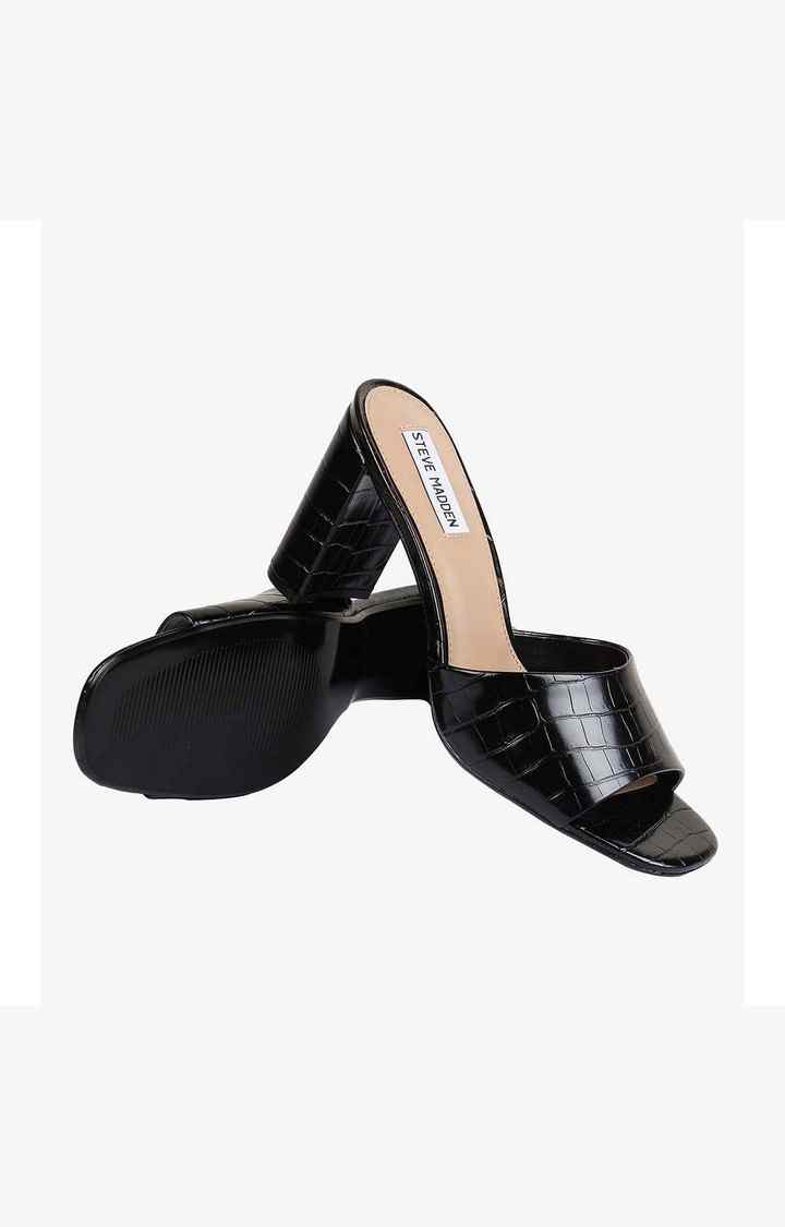 Nile Black Heel Sandals
