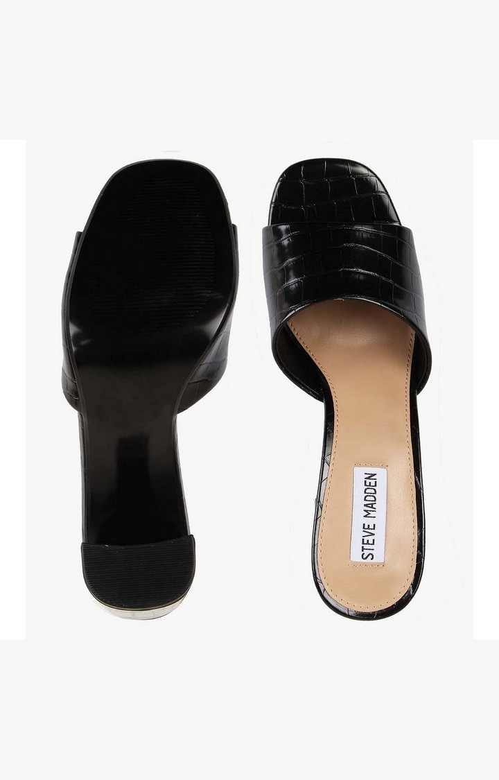 Nile Black Heel Sandals