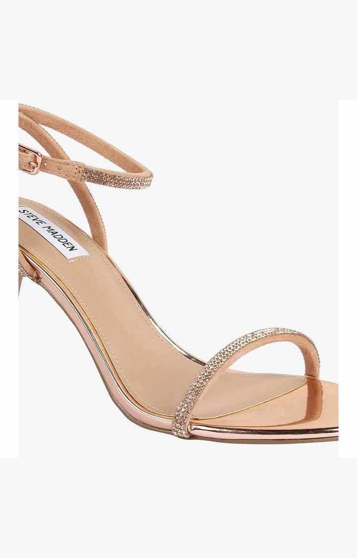 Jelina Gold Heel Sandals
