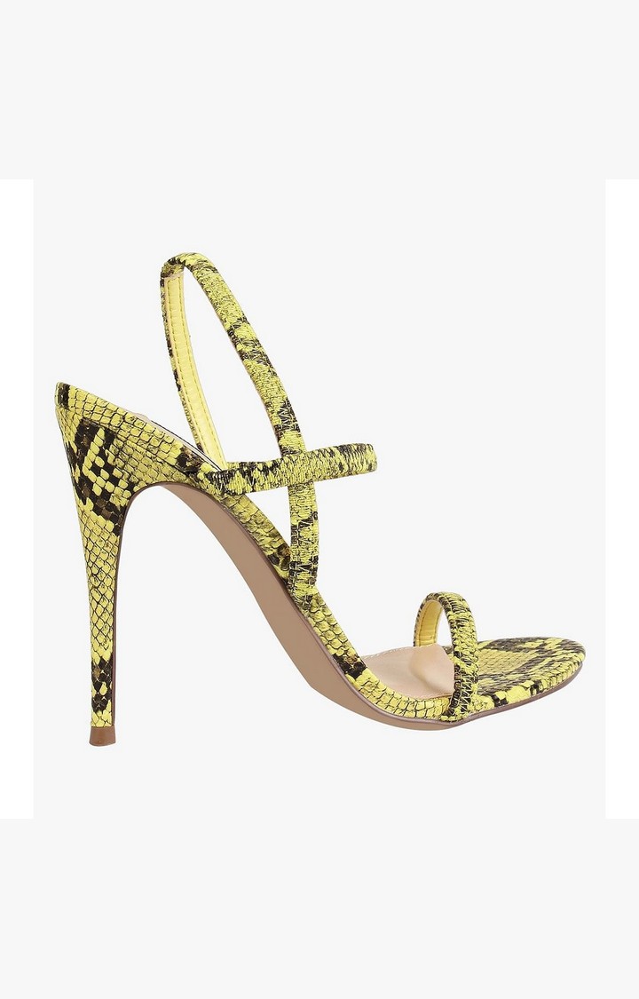Gabriellaa Yellow Heel Sandals