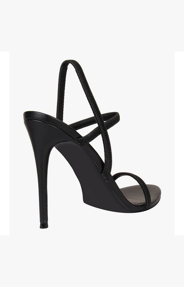 Gabriellaa Black Heel Sandals
