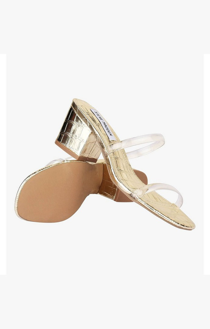 Issyyy Gold Heel Sandals