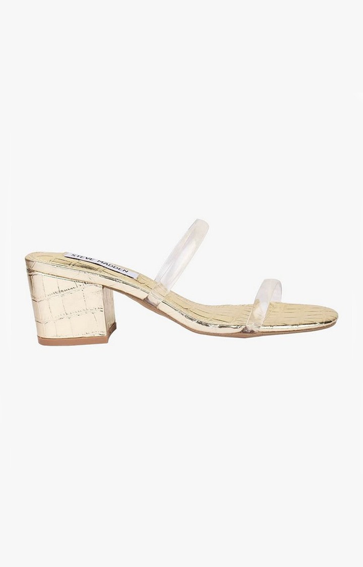 Issyyy Gold Heel Sandals