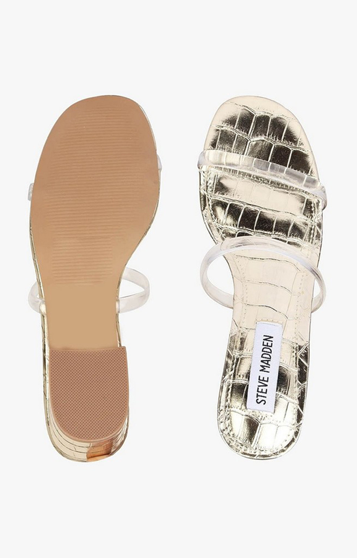 Issyyy Gold Heel Sandals