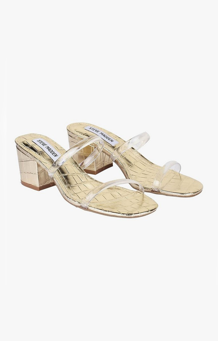 Issyyy Gold Heel Sandals