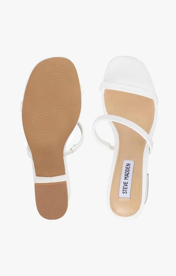 Issyyy White Heel Sandals