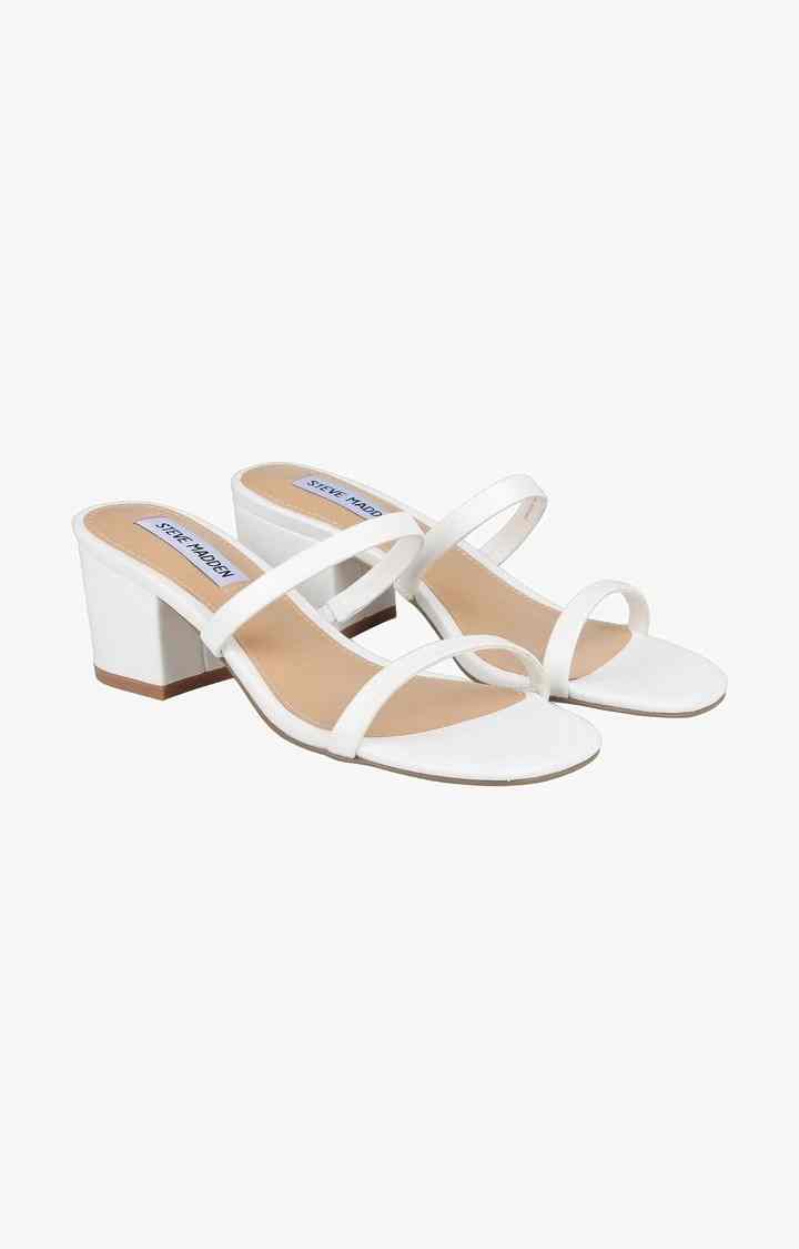 Issyyy White Heel Sandals