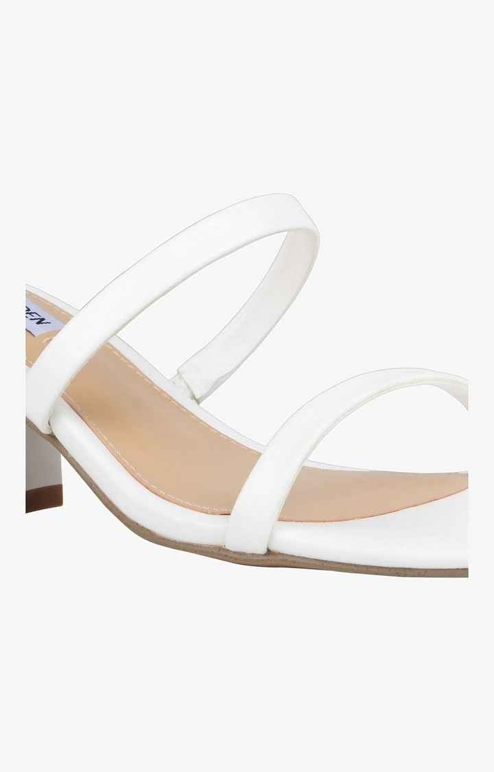 Issyyy White Heel Sandals