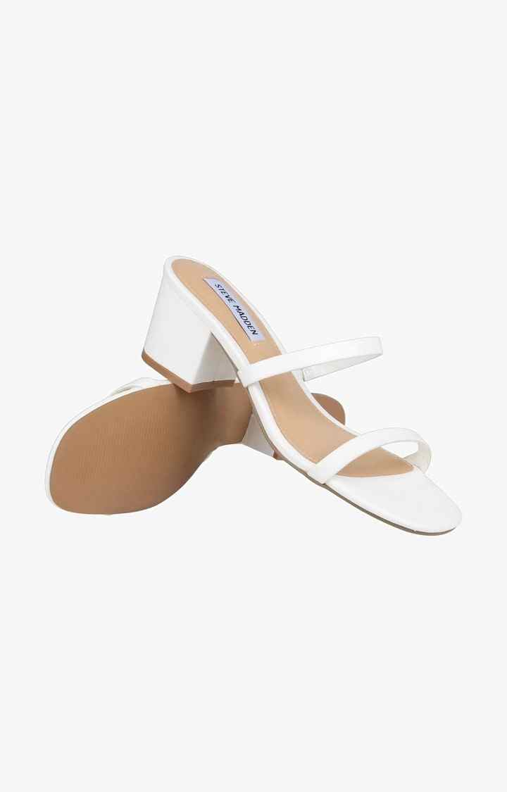 Issyyy White Heel Sandals