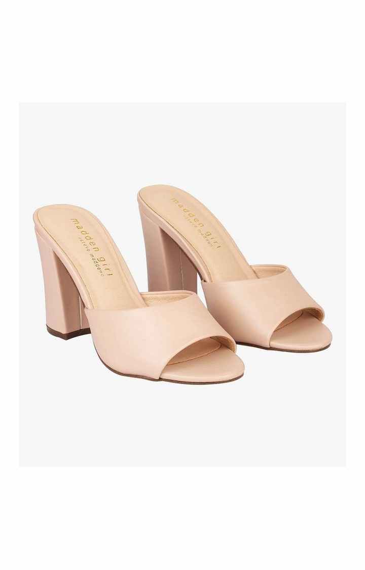 Breezee Beige Heel Sandals