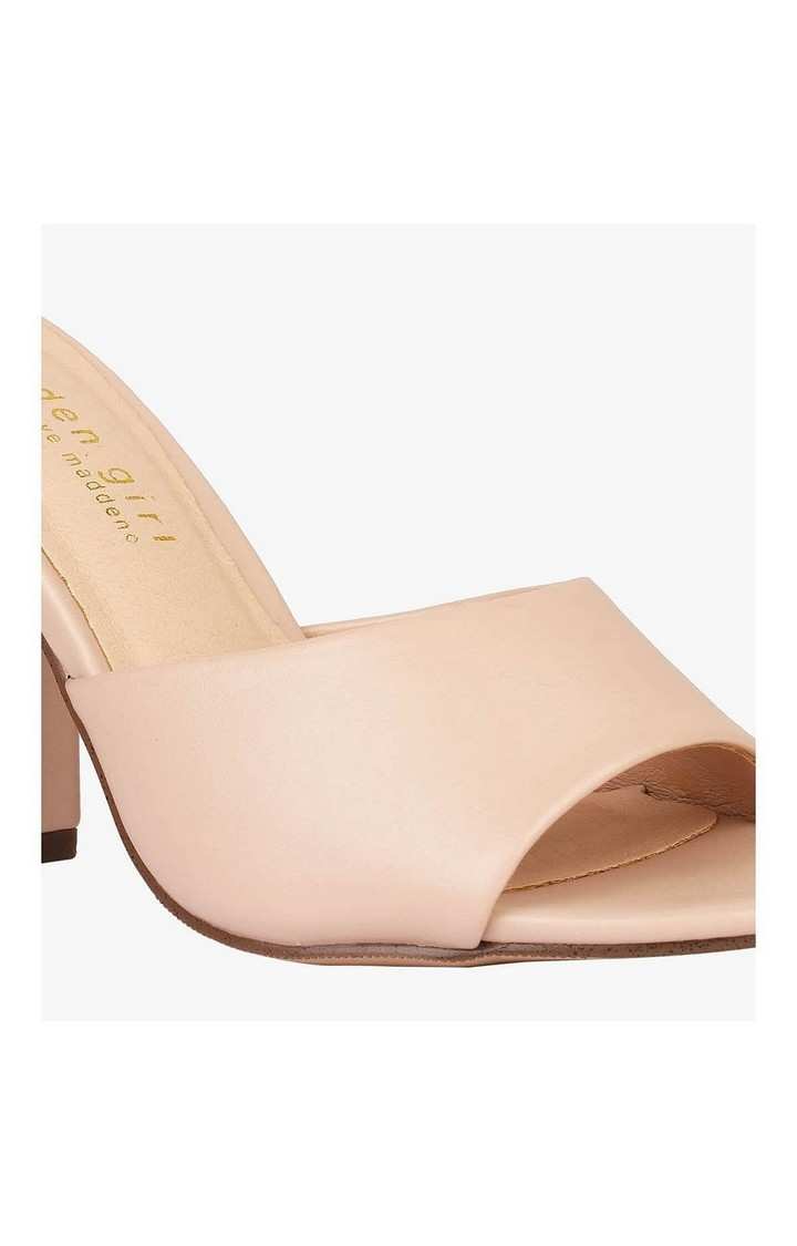 Breezee Beige Heel Sandals