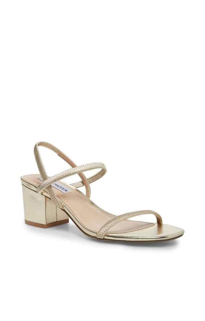 Inessa Gold Heel Sandals