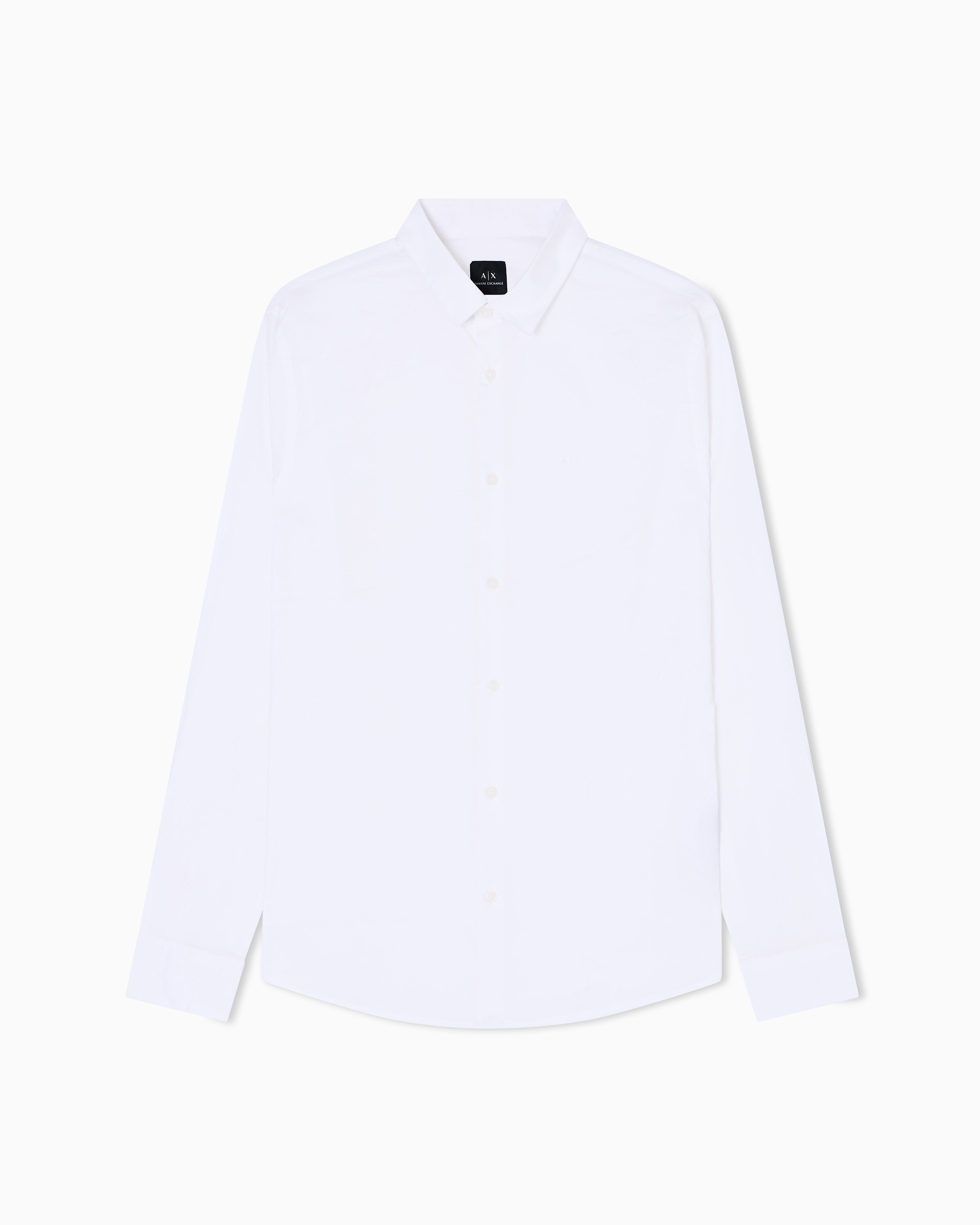 Men White Cotton  Shirt