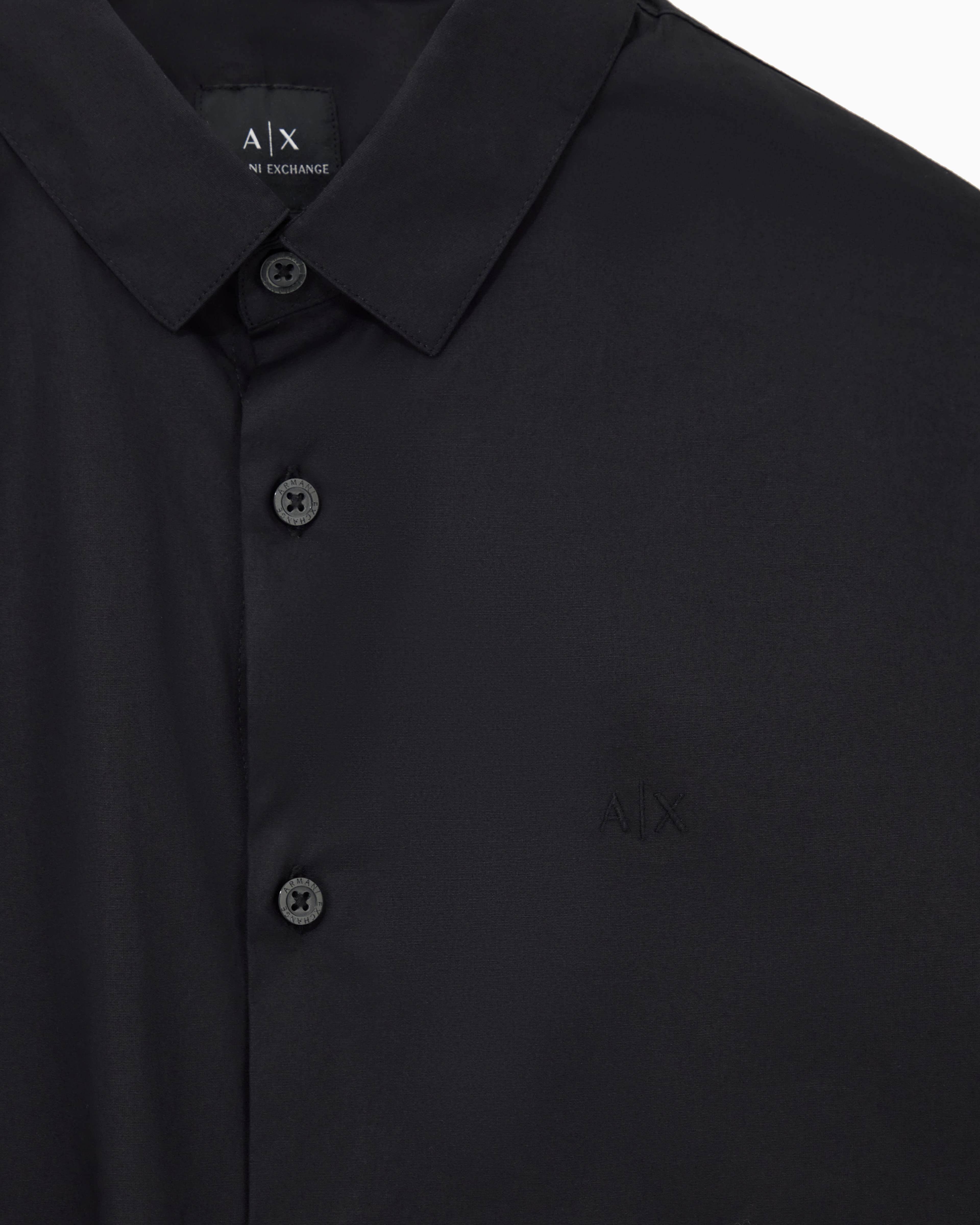 Men Black Cotton  Shirt