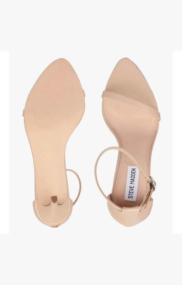 Scoped Pink Heel Sandals