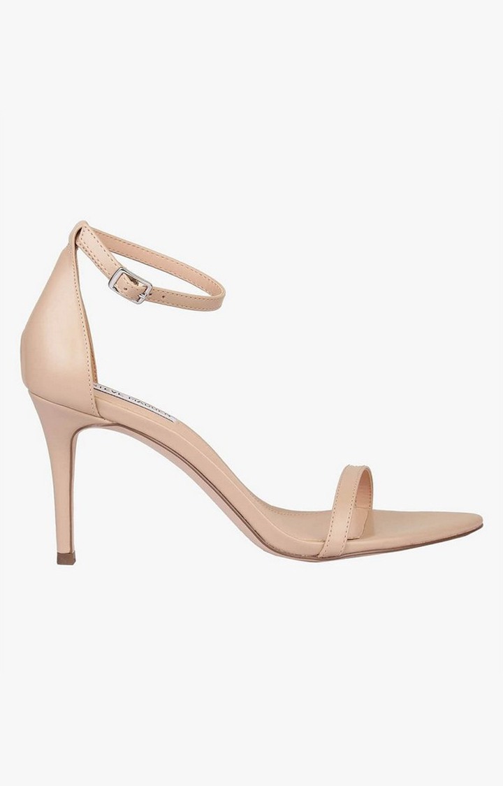 Scoped Pink Heel Sandals