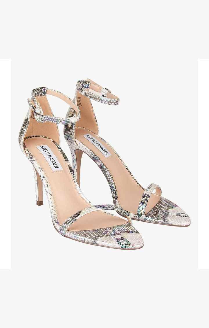 Scoped Multi Heel Sandals
