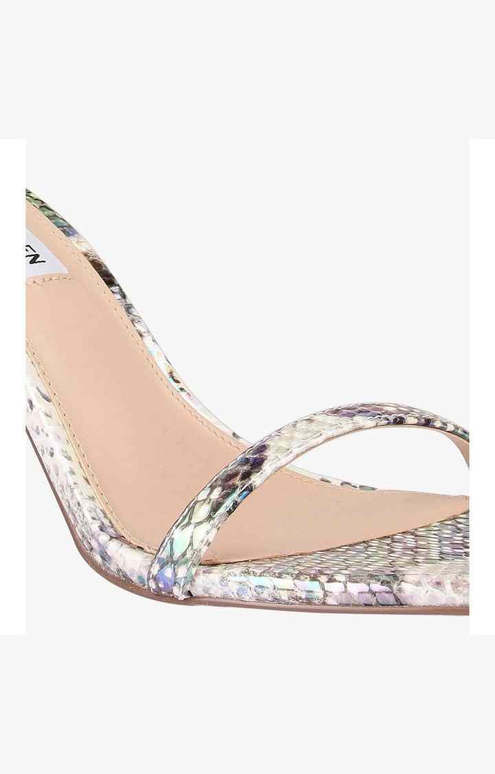 Scoped Multi Heel Sandals
