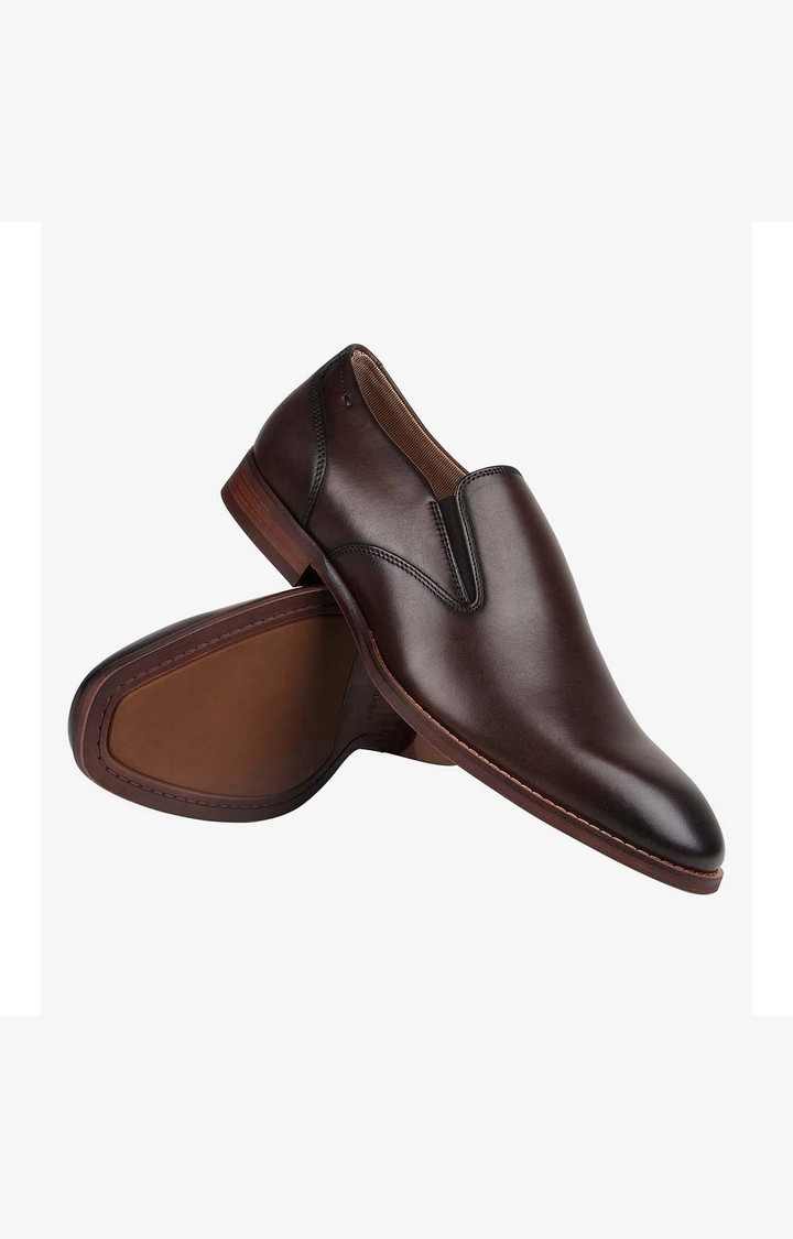Parkerr Brown Tie-Ups & Dress Loafers