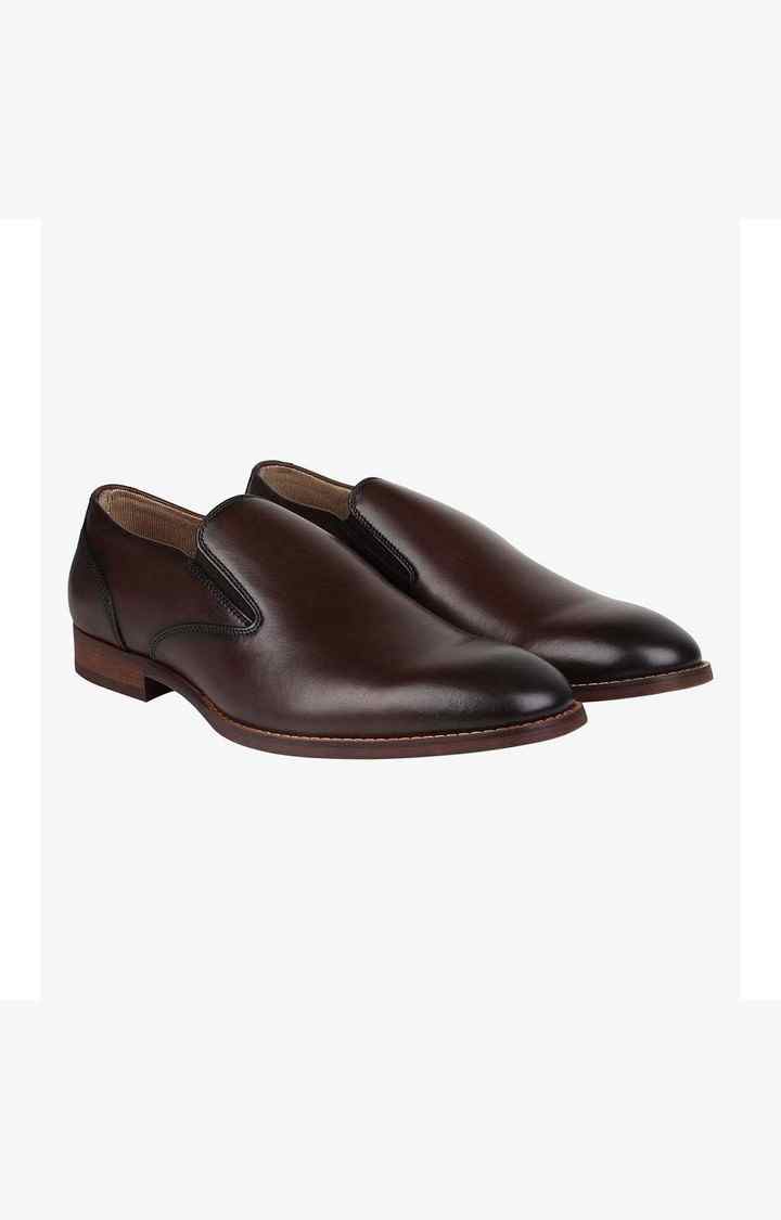 Parkerr Brown Tie-Ups & Dress Loafers