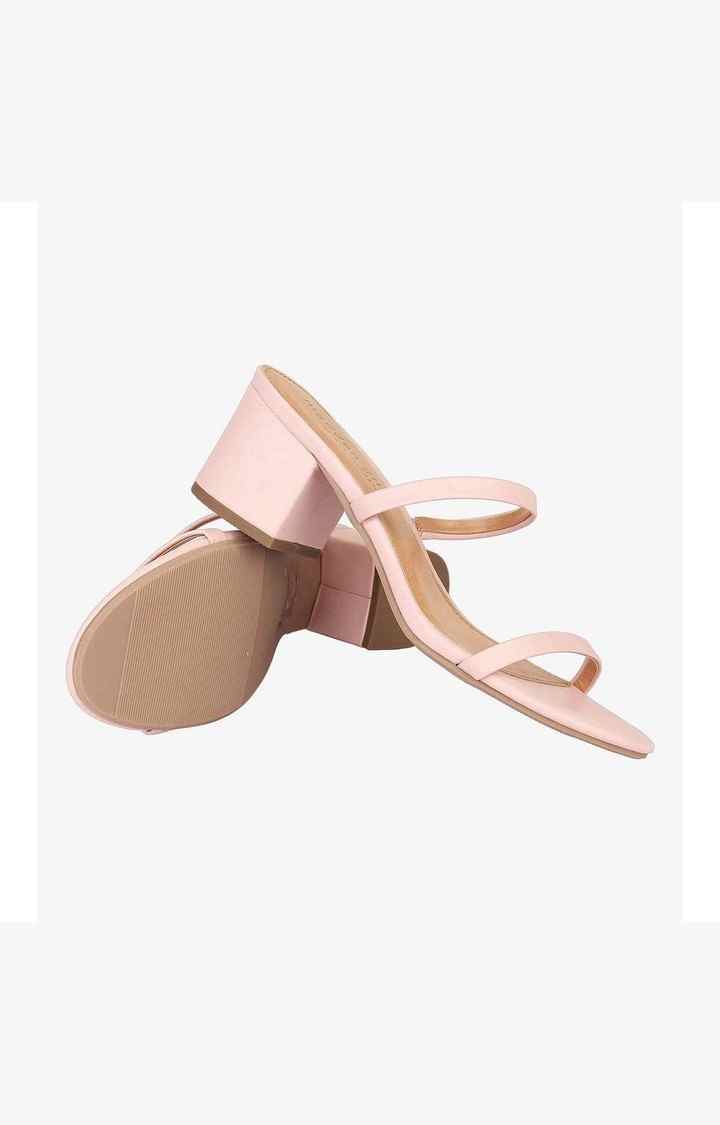Maabel Pink Heel Sandals