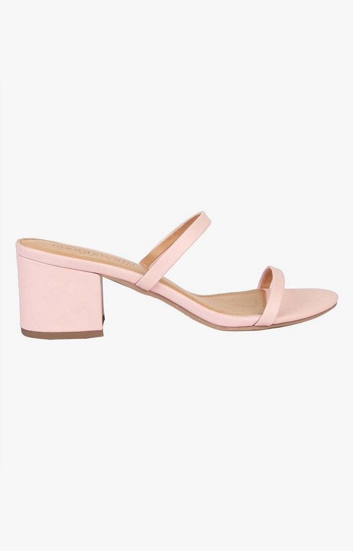 Maabel Pink Heel Sandals
