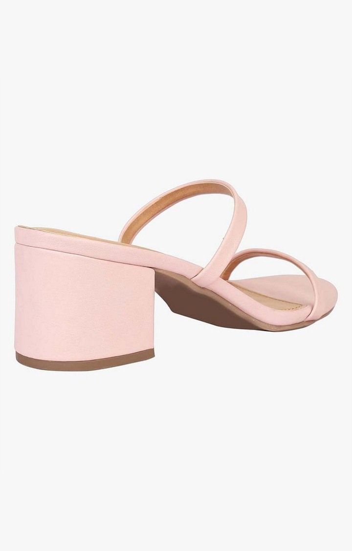 Maabel Pink Heel Sandals