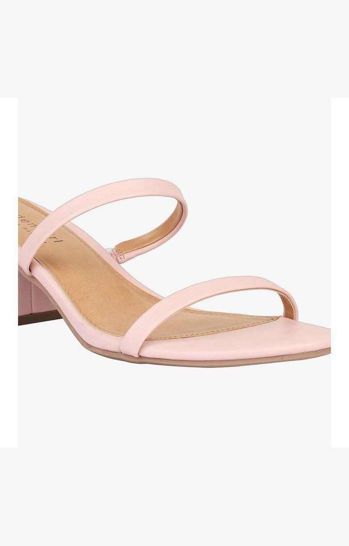 Maabel Pink Heel Sandals