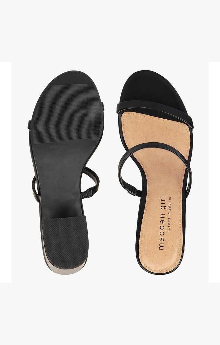Maabel Black Heel Sandals