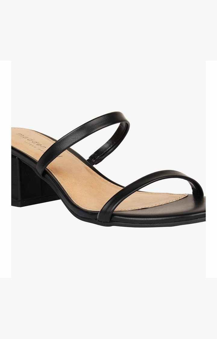 Maabel Black Heel Sandals