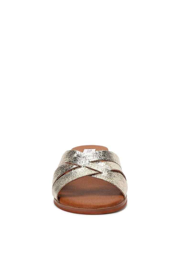 Dannie Gold Heel Sandals