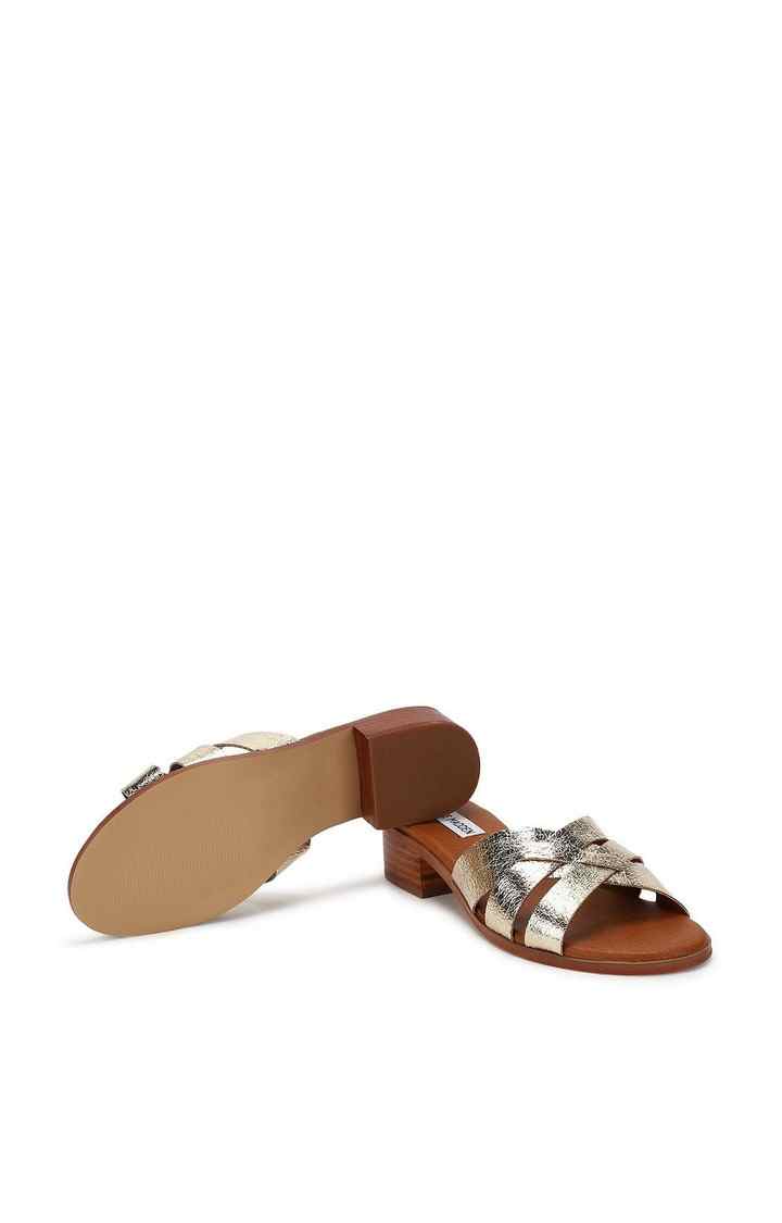 Dannie Gold Heel Sandals
