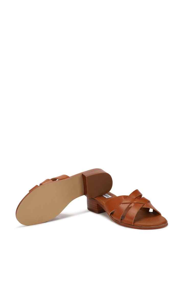 Dannie Brown Heel Sandals