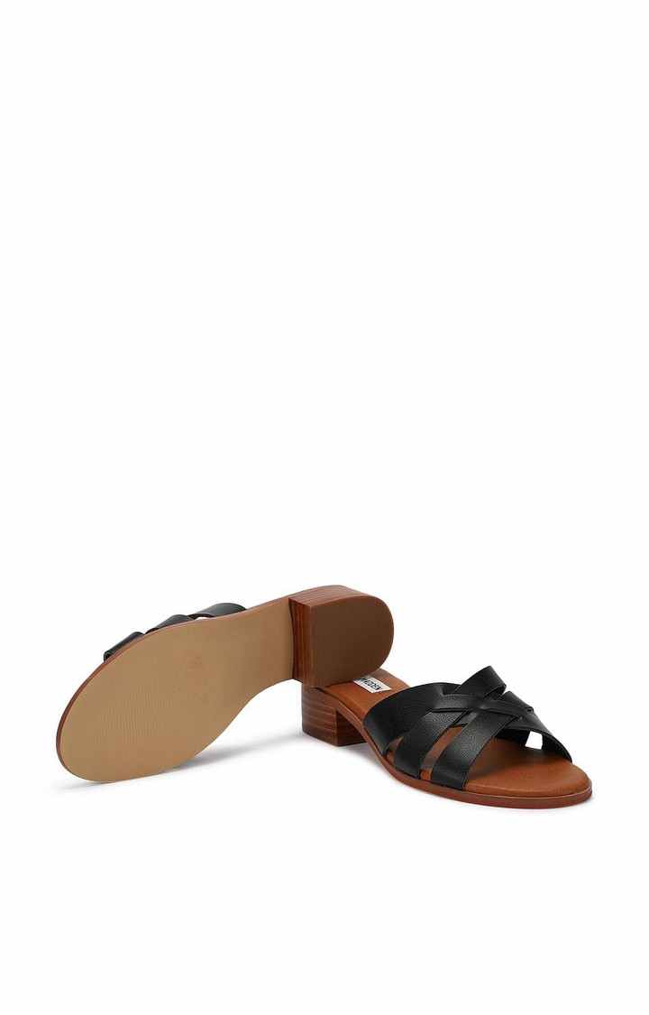 Dannie Black Heel Sandals