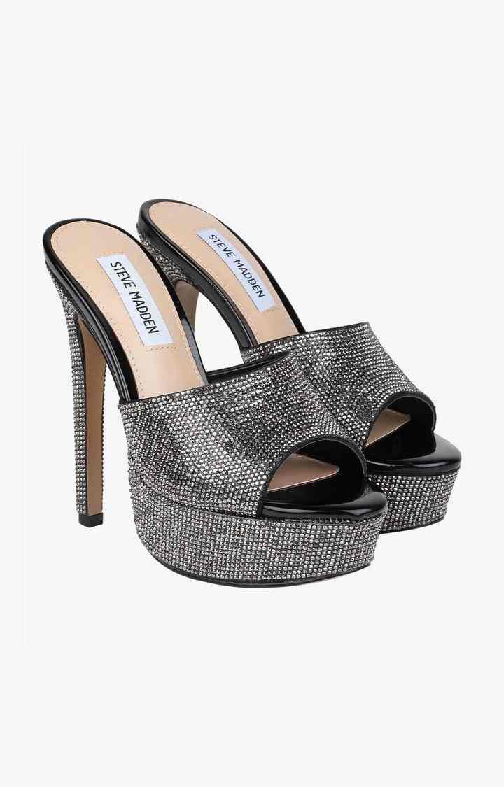 Innocent R Black Heel Sandals