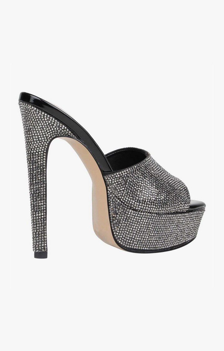 Innocent-R Black Heel Sandals