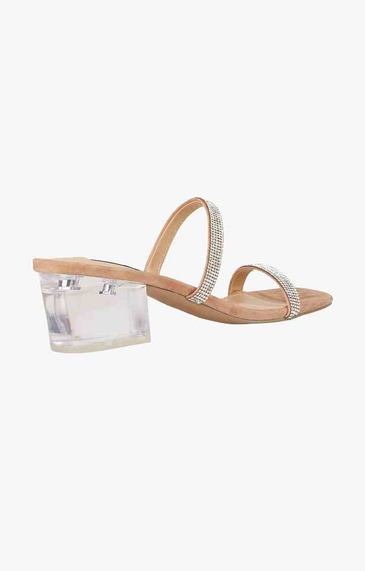 Issy-R Gold Heel Sandals
