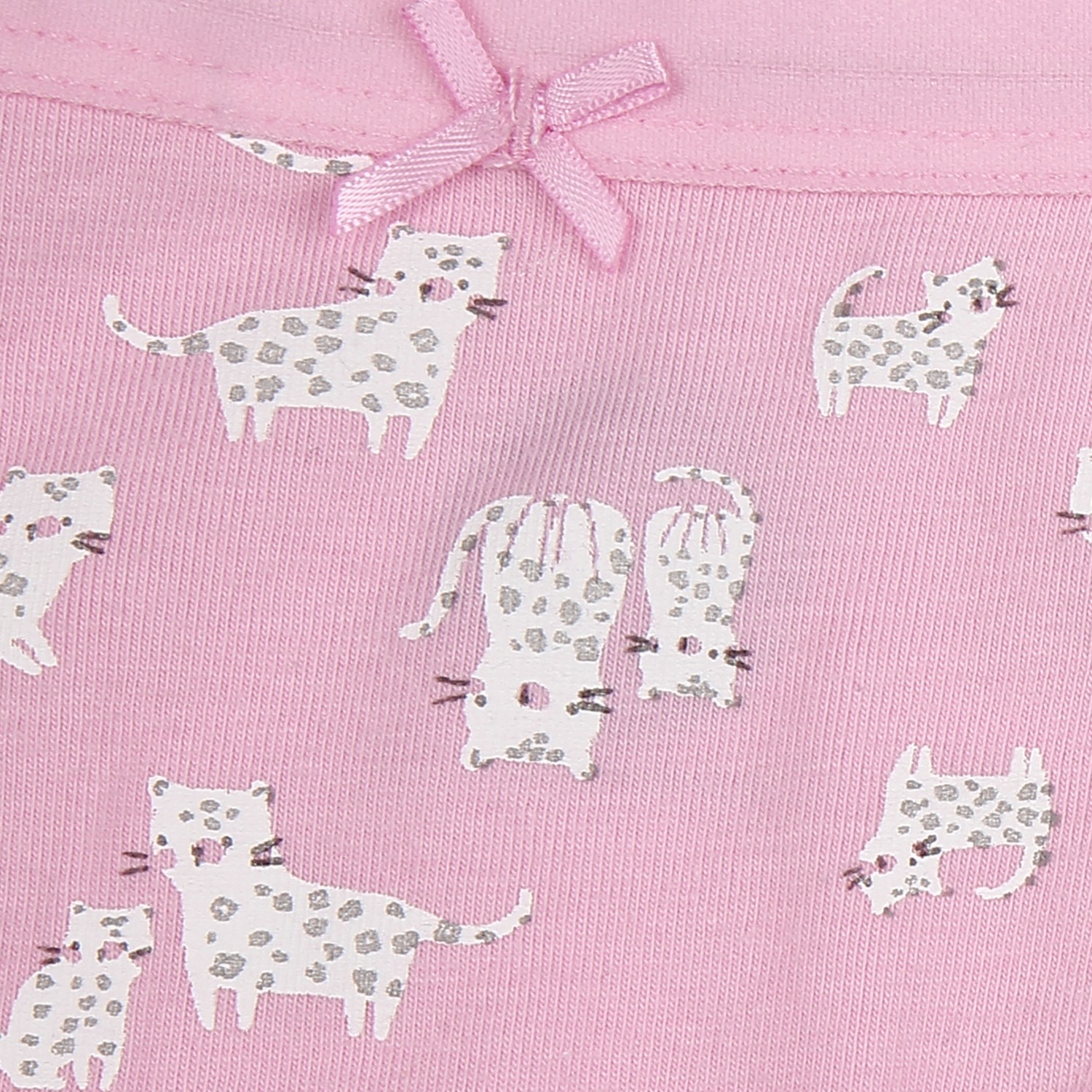 Girls Printed Briefs - Pack of 3 - Pink white