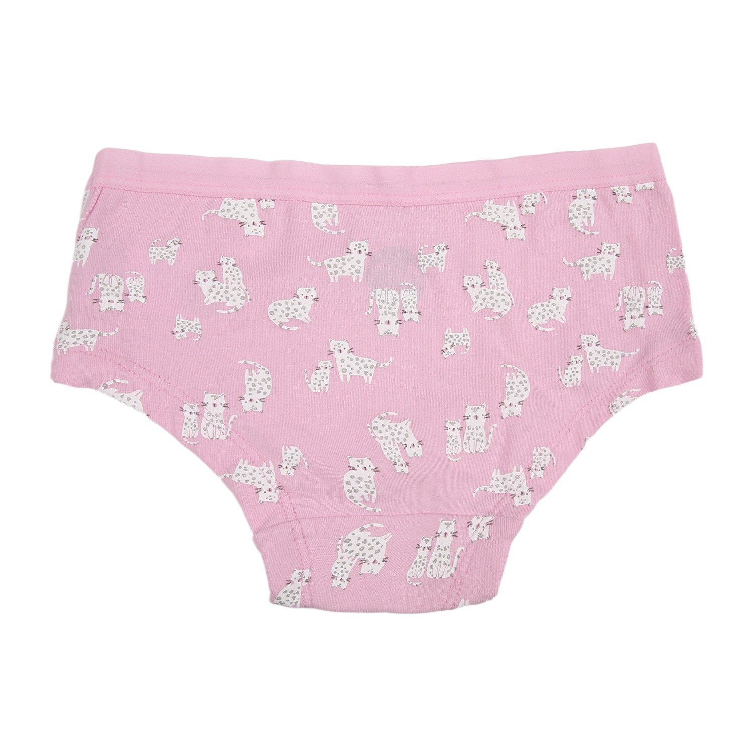 Girls Printed Briefs - Pack of 3 - Pink white