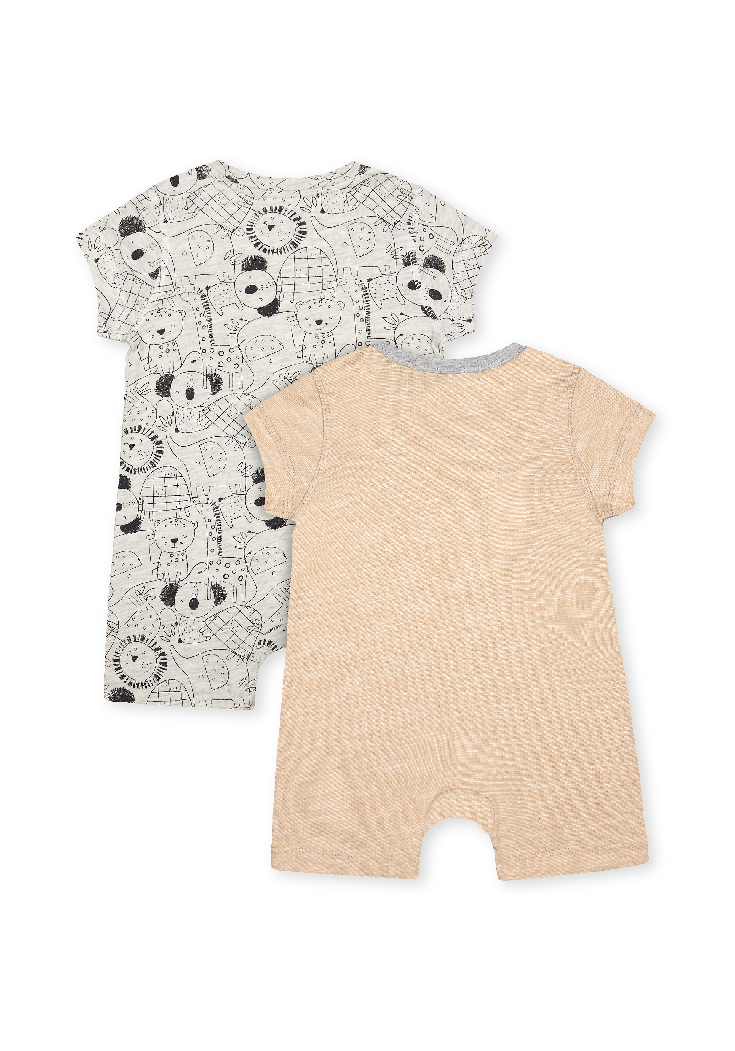 Mothercare | Boys Half Sleeves Rompers  - Pack Of 2 - Multicolor 1