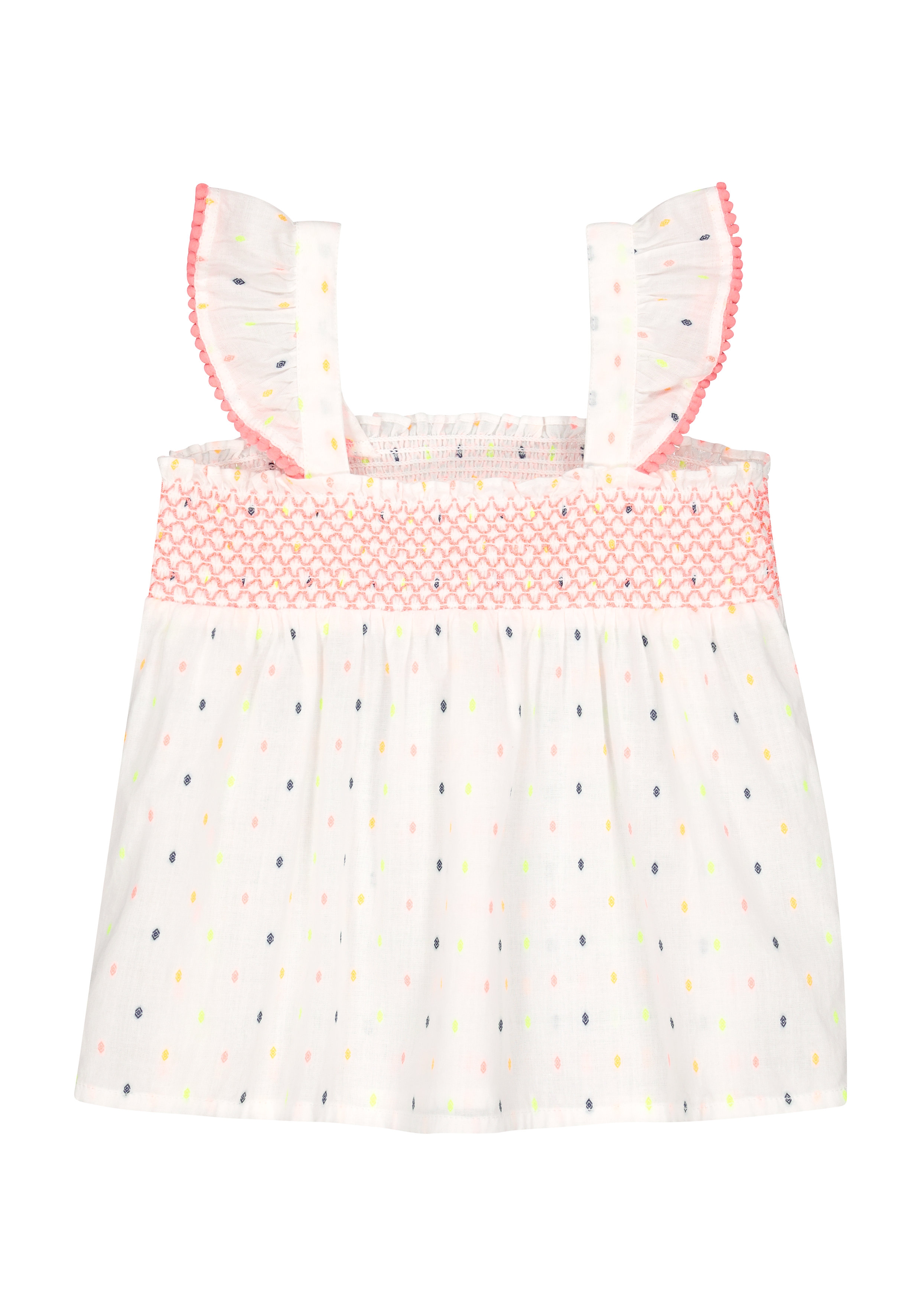 Mothercare | Girls Sleeveless Lace Details Top - White 1